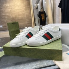 구찌 에이스 남성 레더 스니커즈 386750 A3830 9071