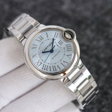 까르띠에 블루 오토매틱 다이얼 여성 33mm 시계 3칼라 WSBB0062