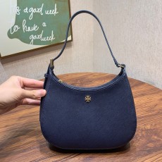 토리버치 데일리 심플 에머슨 블랙 레더 숄더백 4칼라 137416