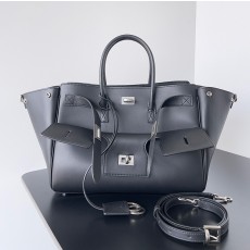발렌시아가 벨에어 스몰 토트백 블랙 8125452ABAW1000