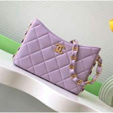 샤넬 호보 핸드백 램스킨, 골드 메탈 버건디 5컬러 AS5177