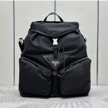 프라다 리나일론 가죽 레더 백팩 블랙 2VZ108