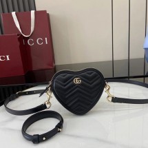 구찌 25 FW Mini GG Marmont 미니 마몽트 하트 탑핸들 크로스백  2컬러 837753