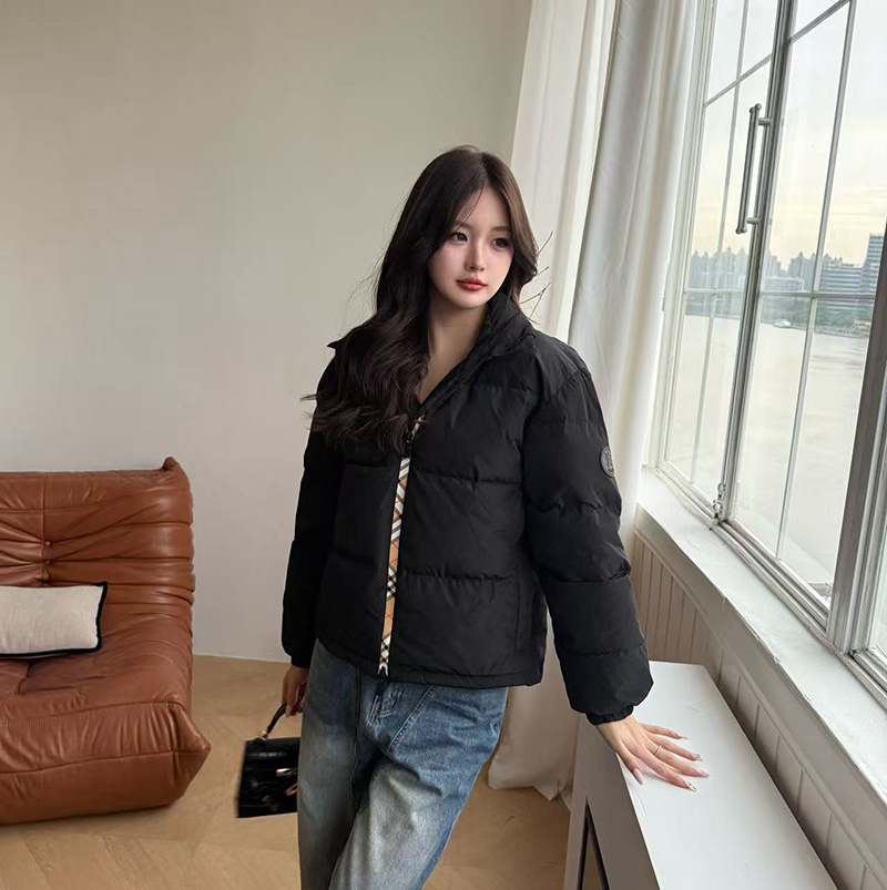 버버리 지퍼후드 체크무늬 도장아플리케 여성 패딩 2컬러 81105321 +