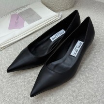 지미추 지미 추 아멜리아 35 가죽 신발 3.5CM 블랙  143185739