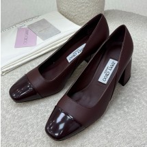 지미추 로살리아 65  펄 디테일 펌프스 6.5CM 와인 ROSALIA65PTZ000074