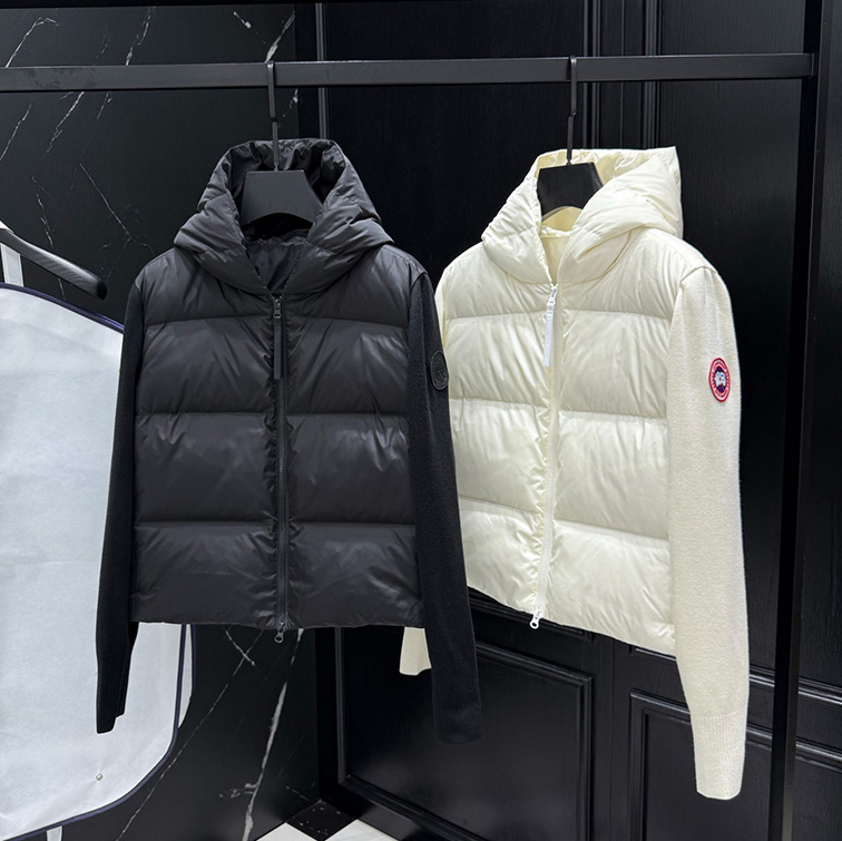 캐나다구스 패치워크 후드집업 다운 2컬러 6507W  J