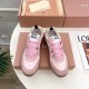 미우미우 테크니컬 스웨이드 스니커즈 핑크 5E417E