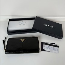 프라다 레더 월렛 블랙 2ML059