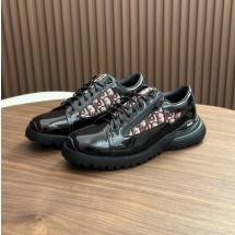 디올 오블리크 컴뱃 더비 슈즈 와인블랙 3DE379ZXF_H969