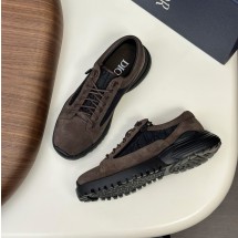 디올 오블리크 컴뱃 더비 슈즈 브라운 스웨이드 3DE379ZYH_H969