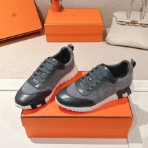 에르메스 바운싱 고트레더 스니커즈 남여공용 그레이 H221898Z