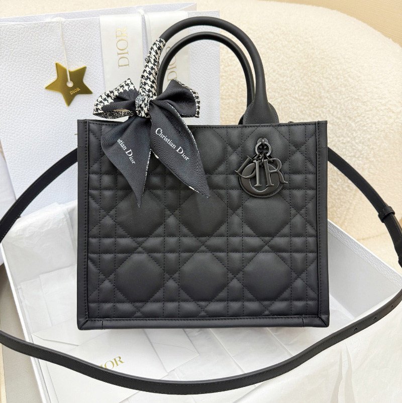 디올 북 토트백 스몰 까나쥬 블랙 M1325SLOI_M900
