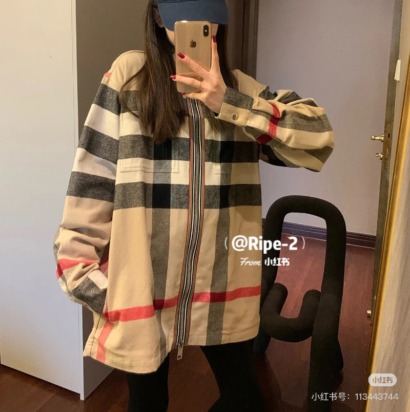 버버리 HAGUE 체크 울 코튼 지퍼 셔츠 80501351 F