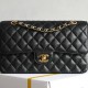 샤넬 클래식 미듐 캐비어 플랩백 금장 A01112