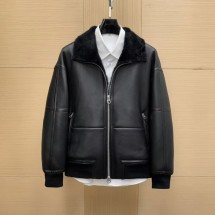 로로피아나  메리노 셔링 Peter 봄버 재킷 FAO5087