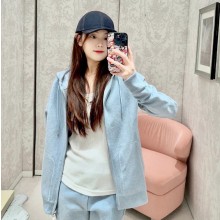 디올 후드 집업 자켓 트랙 양면 재킷 블루 113M221AT225  F