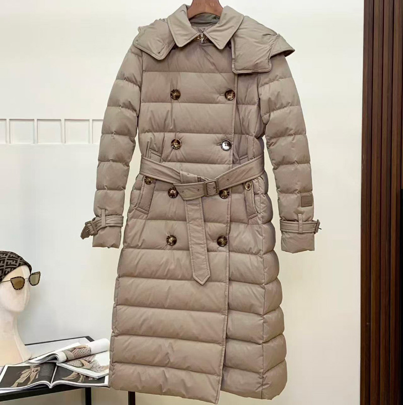 버버리 달머튼 벨트 다운 롱패딩 2컬러 80613691