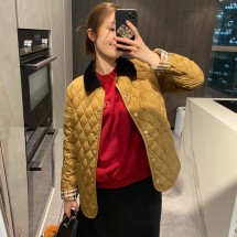 버버리 퀼팅 반 재킷 81089891  F