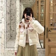 몽클레어 Megara 울 트리밍 다운 숏패딩 K20931A00108598T5F25  Y