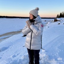 캐나다구스  크로프턴 패딩  남여공용 점퍼 실버 2252M 61  F