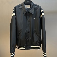 셀린느 사틴 트리옹프 테디 자켓 블랙 2W88C453Z   F