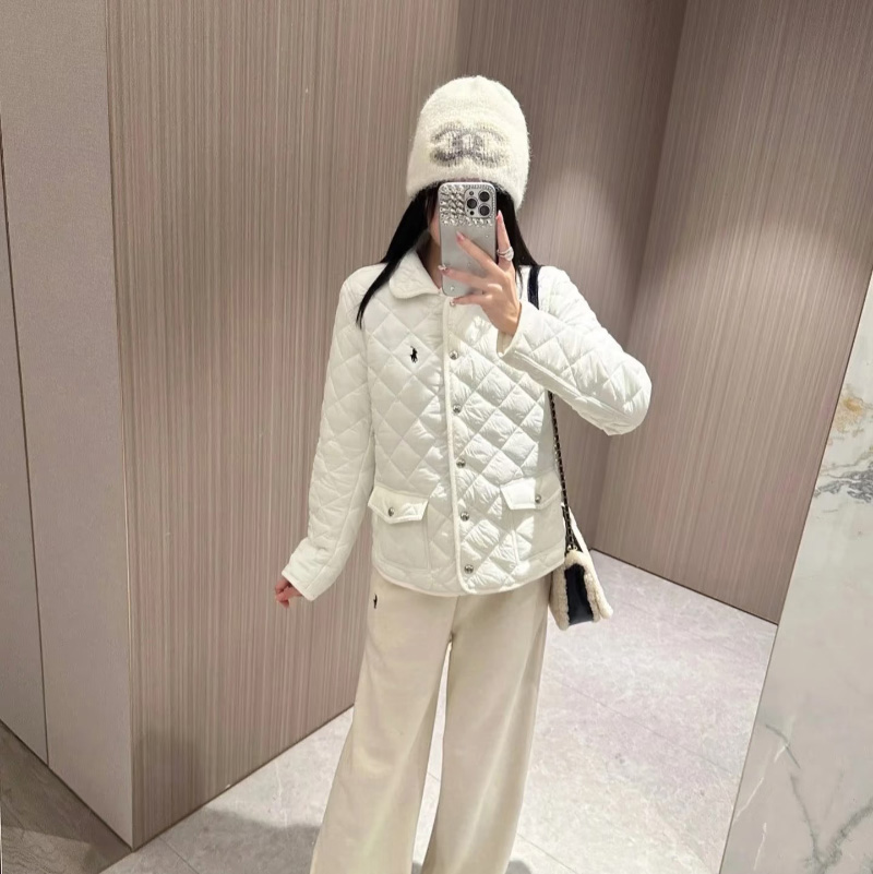 폴로 랄프로렌 여성 퀼팅 경량 자켓 아이보리  211839410  F