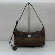 발렌시아가 여성 벨 에어 숄더백 스몰 브라운 8106802AB4G2308