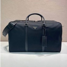 프라다 삼각로고 리나일론 더플백 블랙 2VC013