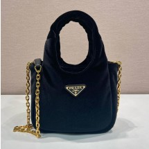 프라다 패딩 벨벳 미니 백 1BA410