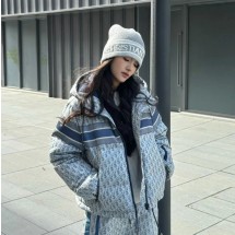 디올 오블리크 알프스 후드 크롭 푸퍼 자켓 547C21A2571X5807  Y