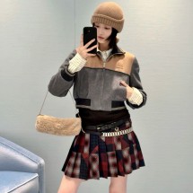 미우미우 울 앤 캐시미어 봄버 자켓 ML1413  D