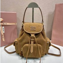미우미우 골덴 원단 백팩 5BZ043