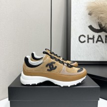 샤넬 26SS CC로고 스니커즈 스웨이드 브라운 G47010