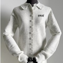 끌로에 로고 버튼 울 가디건 00N CH26SMC03530  H