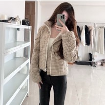 몽클레어 Keros 다이아몬드 퀼팅 울 블렌드 숏패딩 K20931A00098598NZF29  H