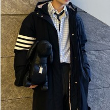 톰브라운 폴리 트윌 다운필 호드 풋볼 사선 파카 2컬  MOD064X-07259-415  H