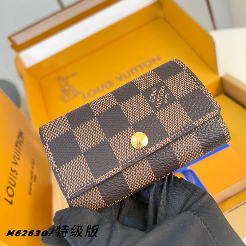 루이비통 다미애 캔버스 6 키 홀더 케이스 키지갑 M62630