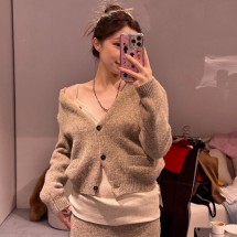 미우미우 버튼 울 가디건 MMJ148  H