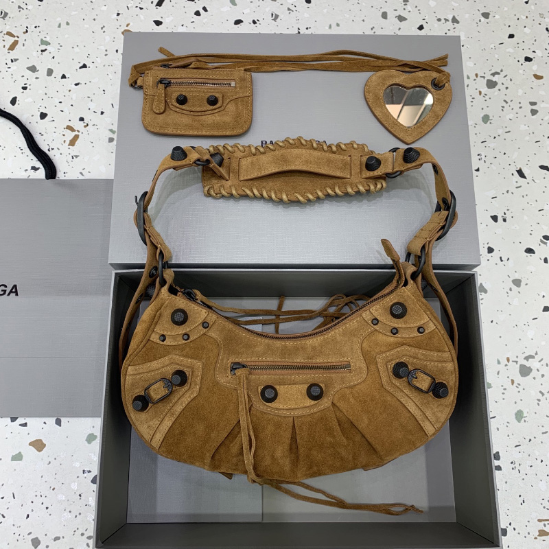 발렌시아가 여성 르 카골 숄더백 카멜 6713072AB2A2533