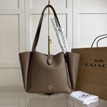 코치 해들리 턴락 토트백 크로스백 숄더백 브라운 CAL17