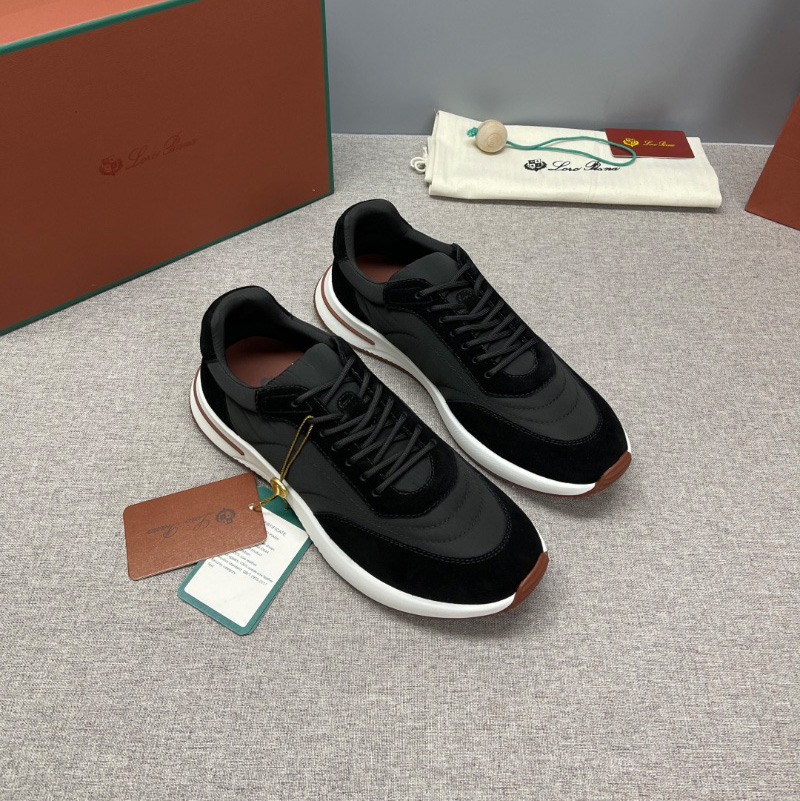 로로피아나 위켄드 워크 남성 스웨이드 쉘 스니커즈 FAM17195715