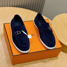 에르메스 이그나시오 남성 모카신 네이비 H261917ZAME