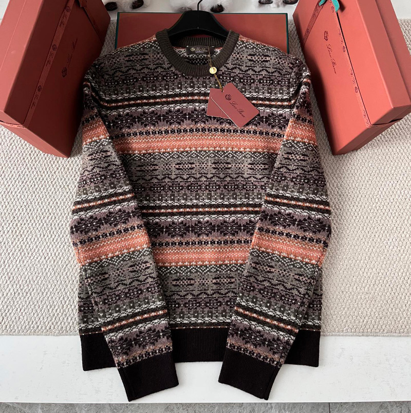 로로피아나 남성 Speyside 캐시미어 크루넥 스웨터 FAP5989F7KM  H