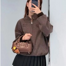 미우미우 하운즈투스 라이닝 리버서블 봄버 재킷 ML1400  D