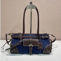 프라다 26SS 보니 미디엄 스웨이드 가죽  핸드백 1BA426