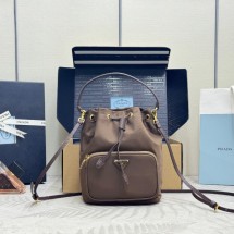 프라다 26SS 금장로고 듀엣 나일론 버킷백 1BH038