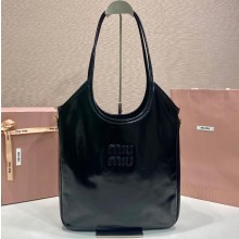 미우미우 26SS 여성 아이비 레더 토트백 5BG311