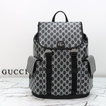 구찌 GG 라지 남성 백팩 블랙 실버 839110