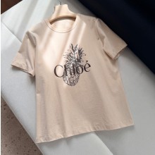 끌로에 크림 파인애플 그래픽 티셔츠 CH25AJH11170  H